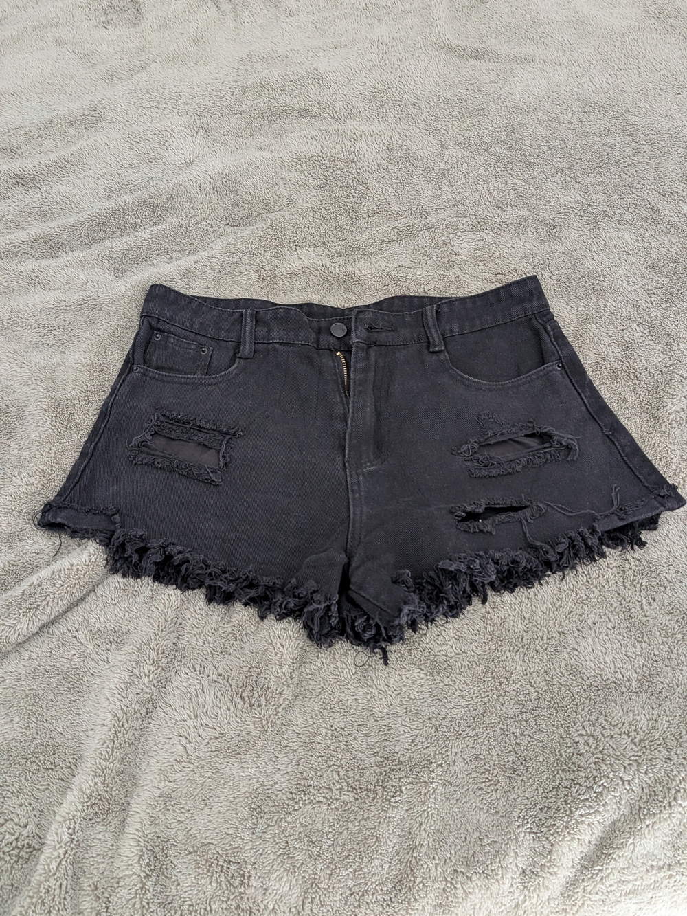 Distressed Jean Shorts
